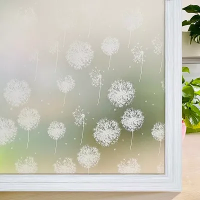 Decal mờ hoa bồ công anh