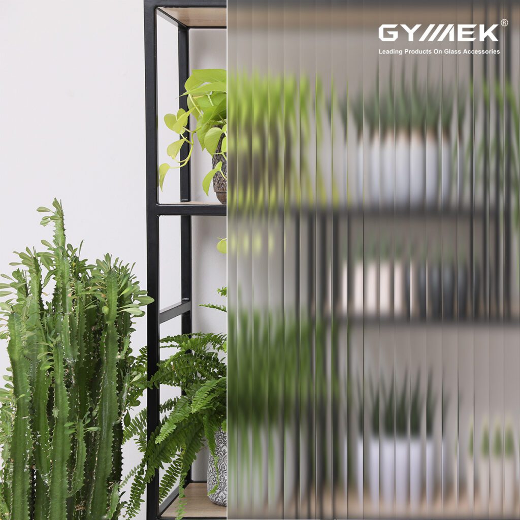 Decal dán kính sọc 3D trong suốt màu xám