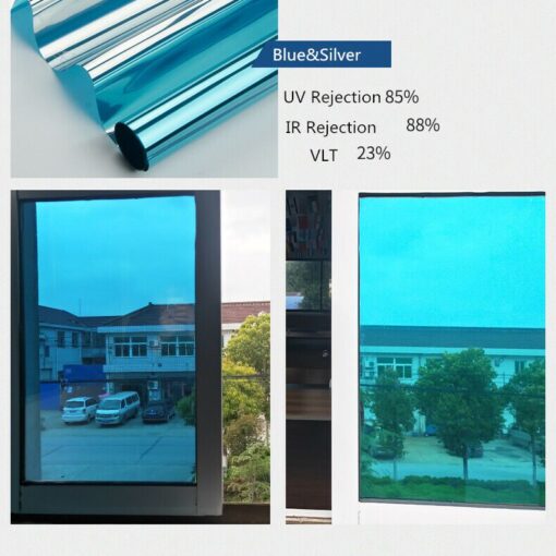 Phim cách nhiệt xanh dương phản Gương - Hình ảnh 3