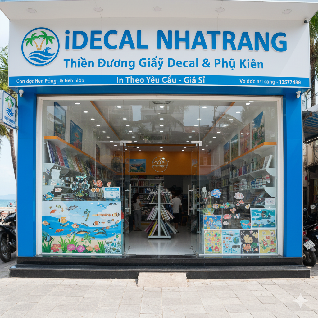Cửa hàng Decal dán kính Nha Trang 