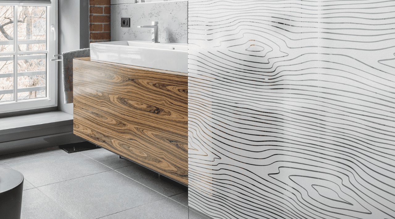Decal Mờ Vân Gỗ - Hình ảnh 2