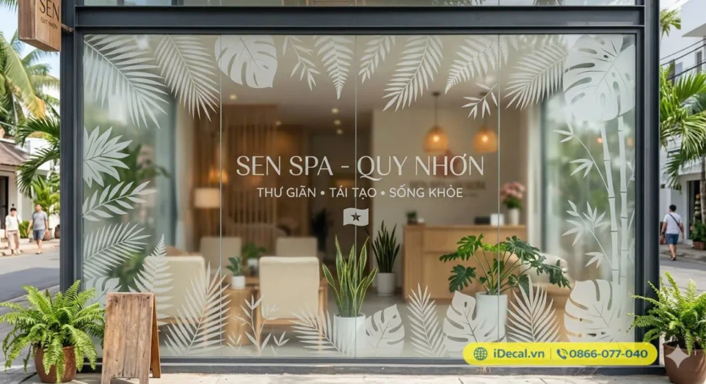 decal dan kinh spa quy nhon